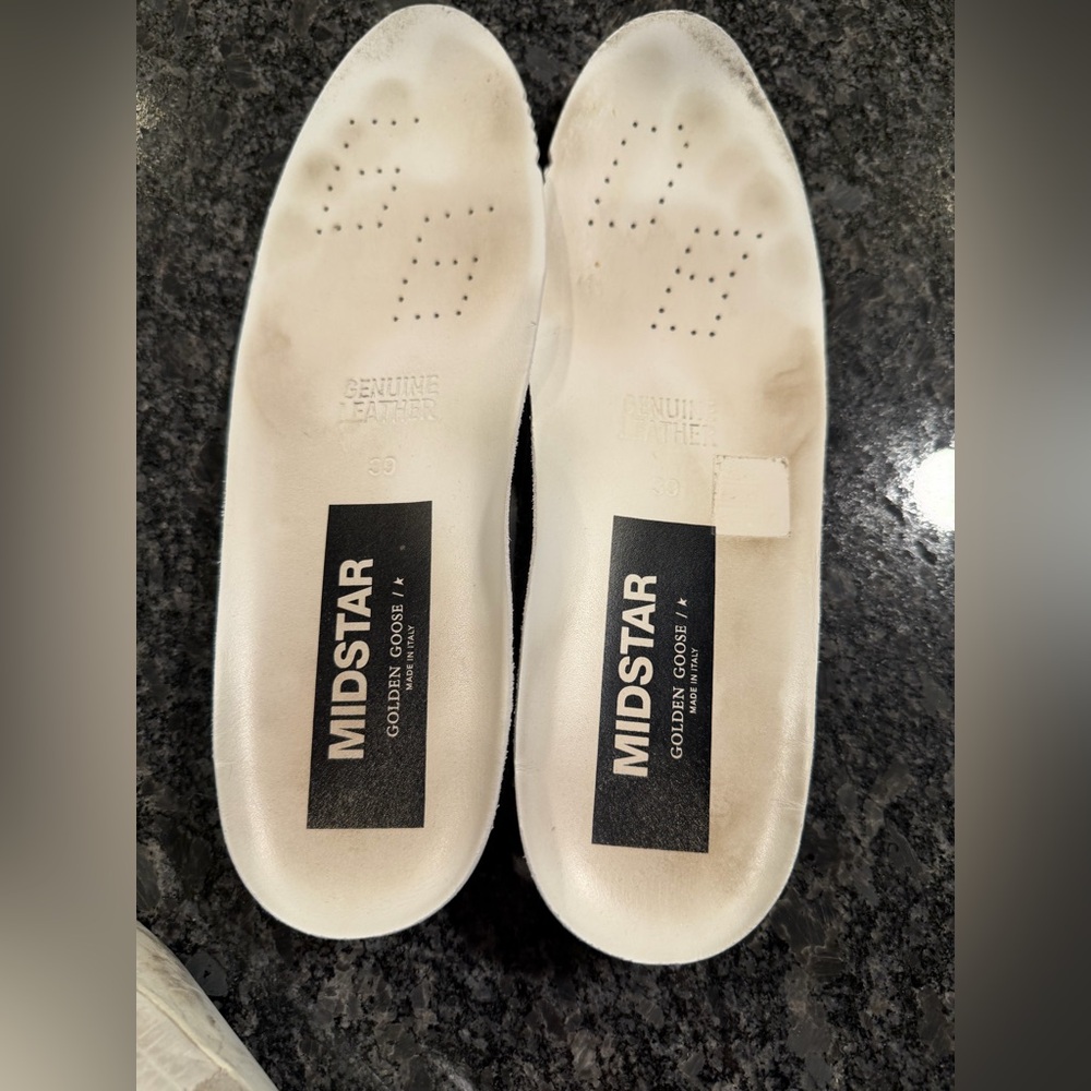 RARE Golden Goose Mid Star Sneakers White Python & Suede Size 39 EUC w Dust Bag🖤 - Picture 11 of 17